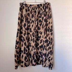 Shein Leopard print skirt